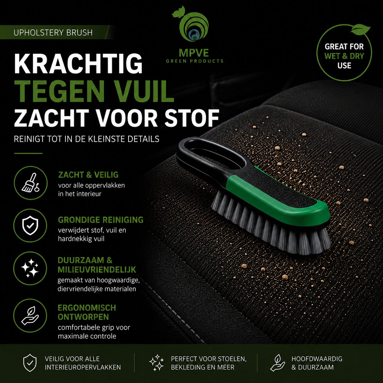 Bekleding borstel / Upholstery brush - Afbeelding 4