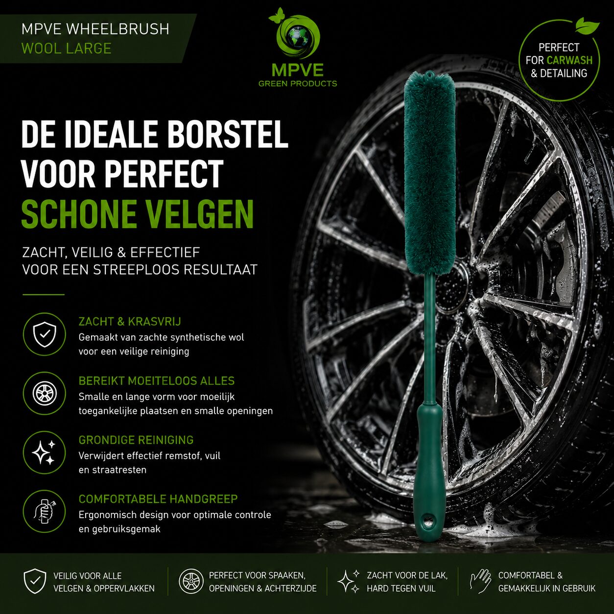 Wheelbrush Wool Large - Afbeelding 3